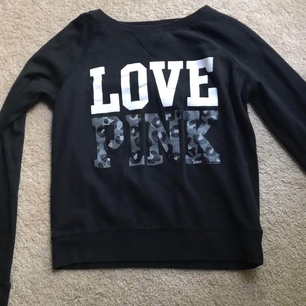 PINK long sleeve crew neck